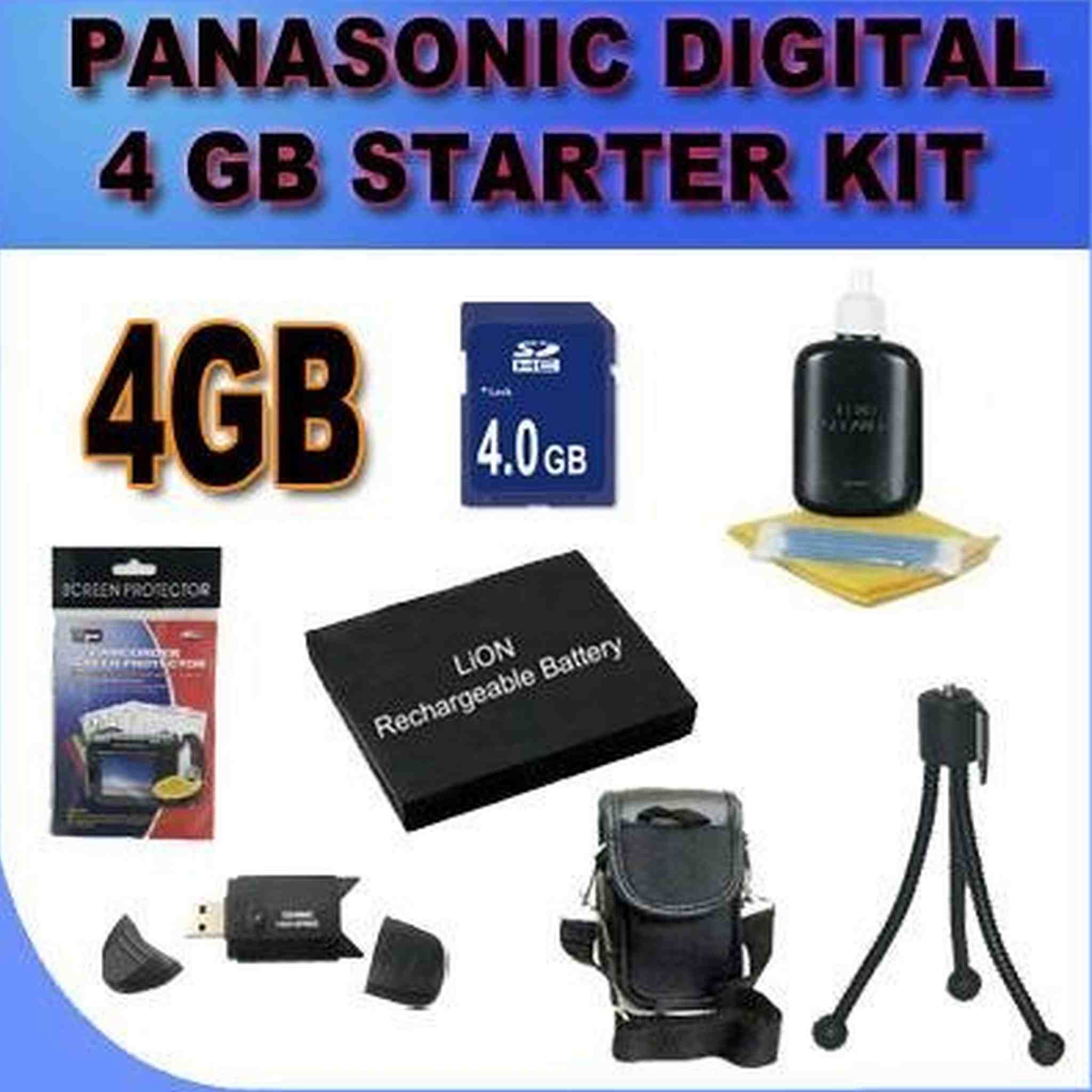 BigVALUEInc Panasonic Accessory Saver 4GB DMW-BCG10 Battery+Case+Tripod Bundle + More!!!! For DMC-ZR1, DMC-ZR3, DMC-ZS1, DMC-ZS3, DMC-ZS5, DMC-ZS7 DMCZR1, DMCZR3, DMCZS1, DMCZS3, DMCZS5, DMCZS7