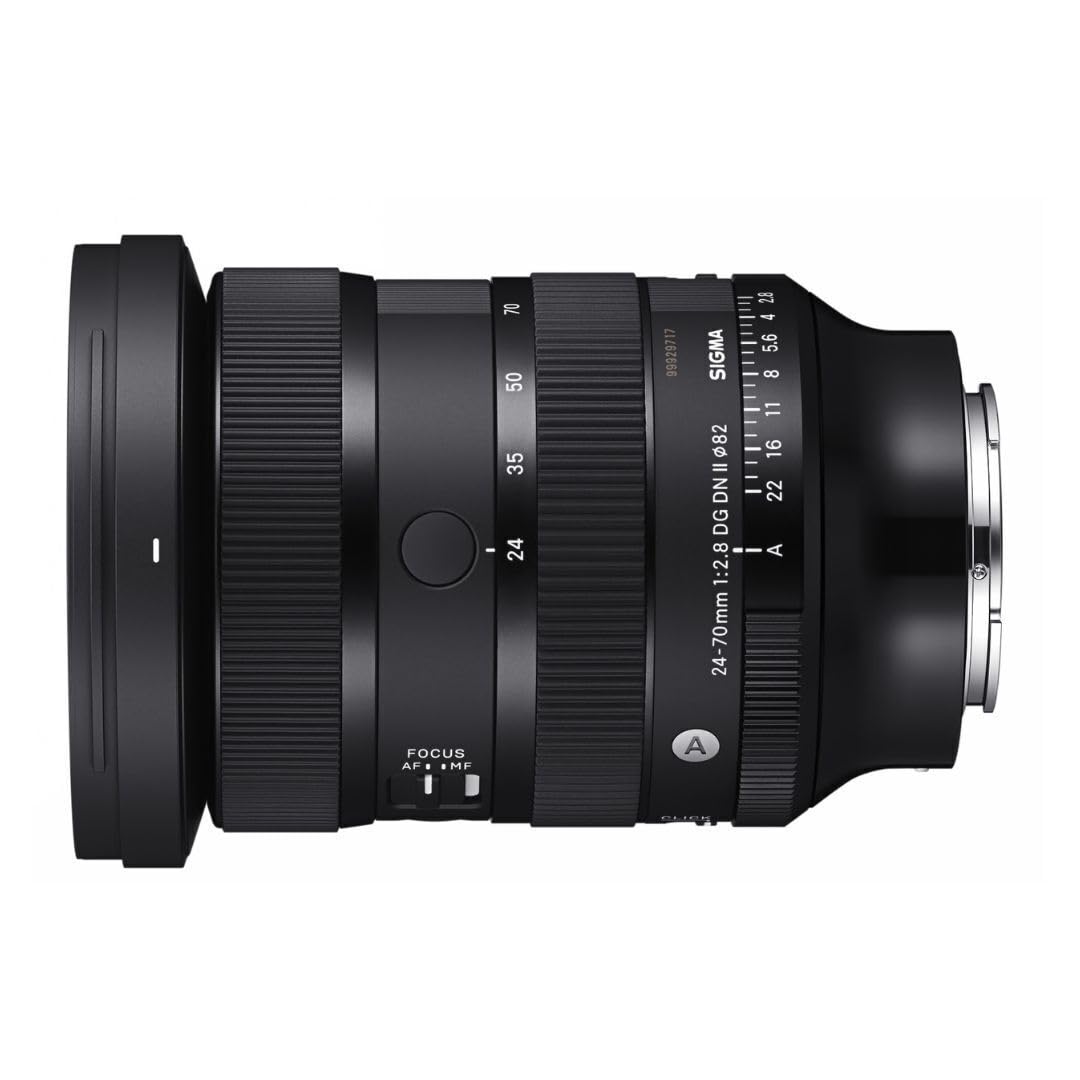 Sigma 24-70mm f/2.8 DG DN II Art Lens for Sony E Mount with Pixel Advanced Accessories & Travel Bundle | 57A965 | Extended 3 Years Sigma Warranty |Sigma 24-70mm f/2.8 DG DN II Art