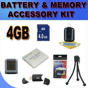 BigVALUEInc Accessory Saver Bundle Kit For Canon Powershot Elph 100 HS, SD780IS, SD940IS, SD960IS, SD1100IS, SD1400IS Digital Cameras 4GB SDHC Card, Card Reader, Battery + More!!!!