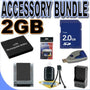 NP-45 Lithium Ion Replacement Battery BigVALUEInc Accessory Saver 2GB Bundle for Fuji Finepix J & Z Series Digital Cameras