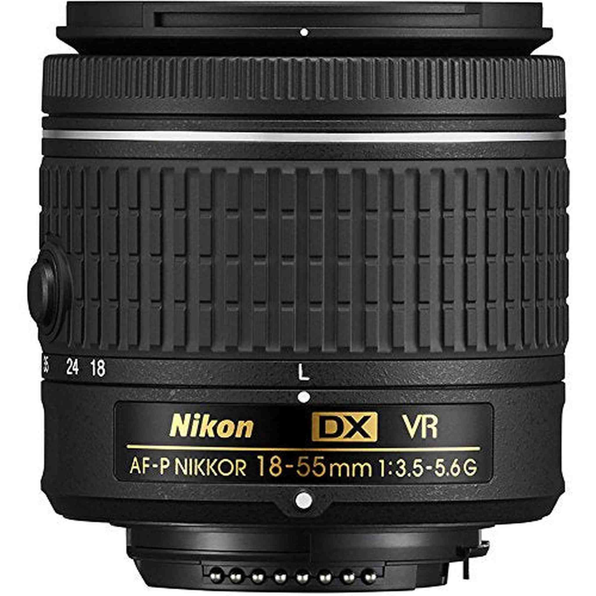 Nikon 18-55mm f/3.5-5.6G VR AF-P DX Zoom-Nikkor Lens - Certified Refurbished - Reconditioned Nikon