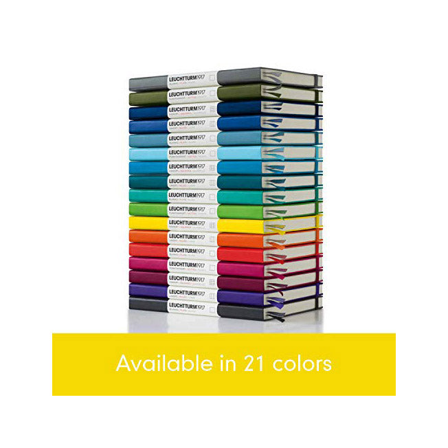 LEUCHTTURM1917 - Medium A5 Squared Hardcover Notebook (Lemon) - 251 Numbered Pages