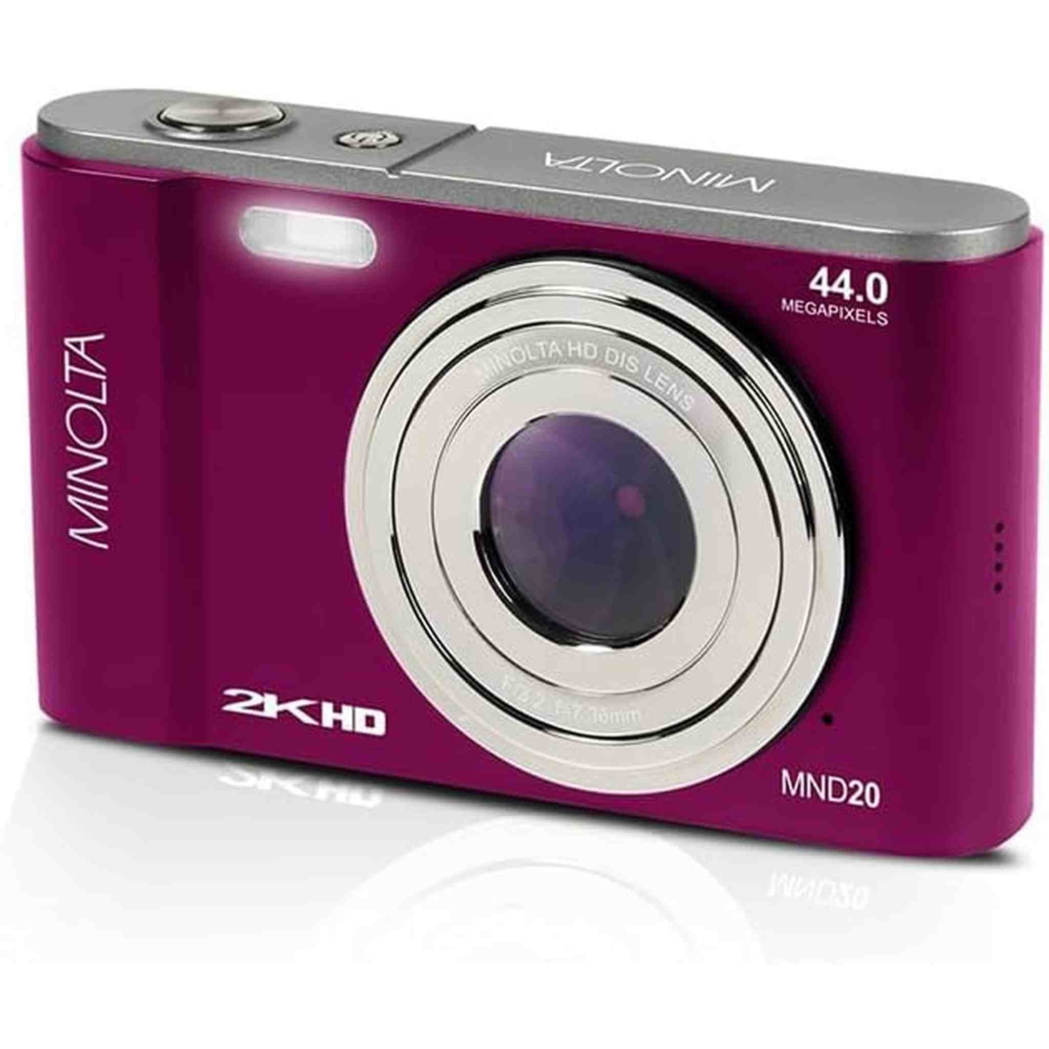 Minolta MND20 44 MP / 2.7K Ultra HD Digital Camera Magenta Minolta