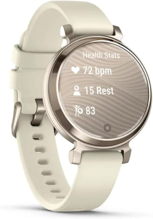 Garmin Lily 2, Small and Stylish Smartwatch, Hidden Display, Patterned Lens, Up to 5 Days Battery Life, Coconut
