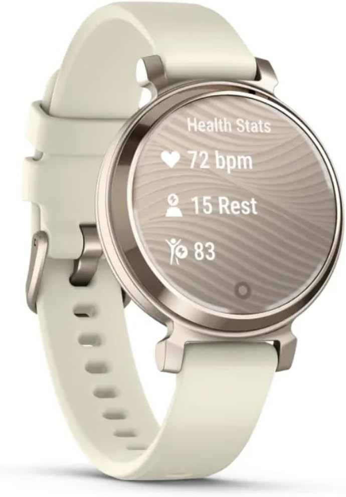 Garmin Lily 2, Small and Stylish Smartwatch, Hidden Display, Patterned Lens, Up to 5 Days Battery Life, Coconut