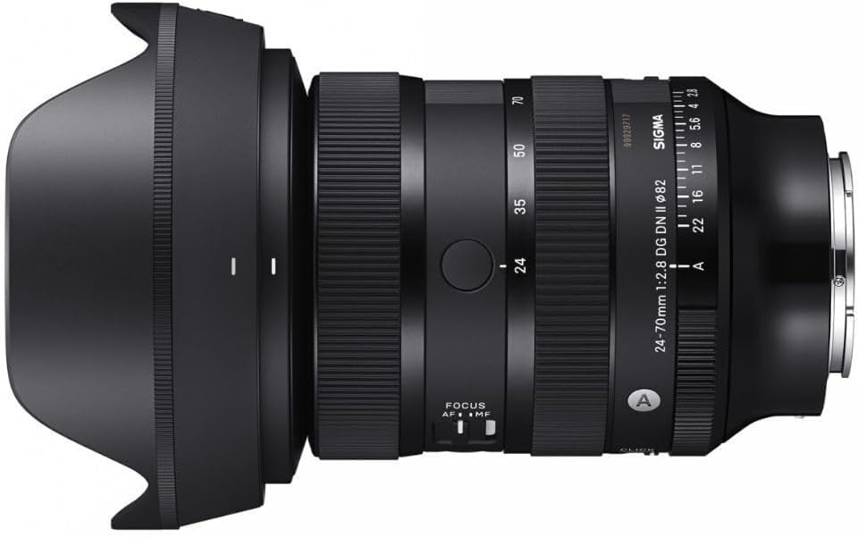 Sigma 24-70mm f/2.8 DG DN II Art Lens for Sony E Mount with Pixel Advanced Accessories & Travel Bundle | 57A965 | Extended 3 Years Sigma Warranty |Sigma 24-70mm f/2.8 DG DN II Art