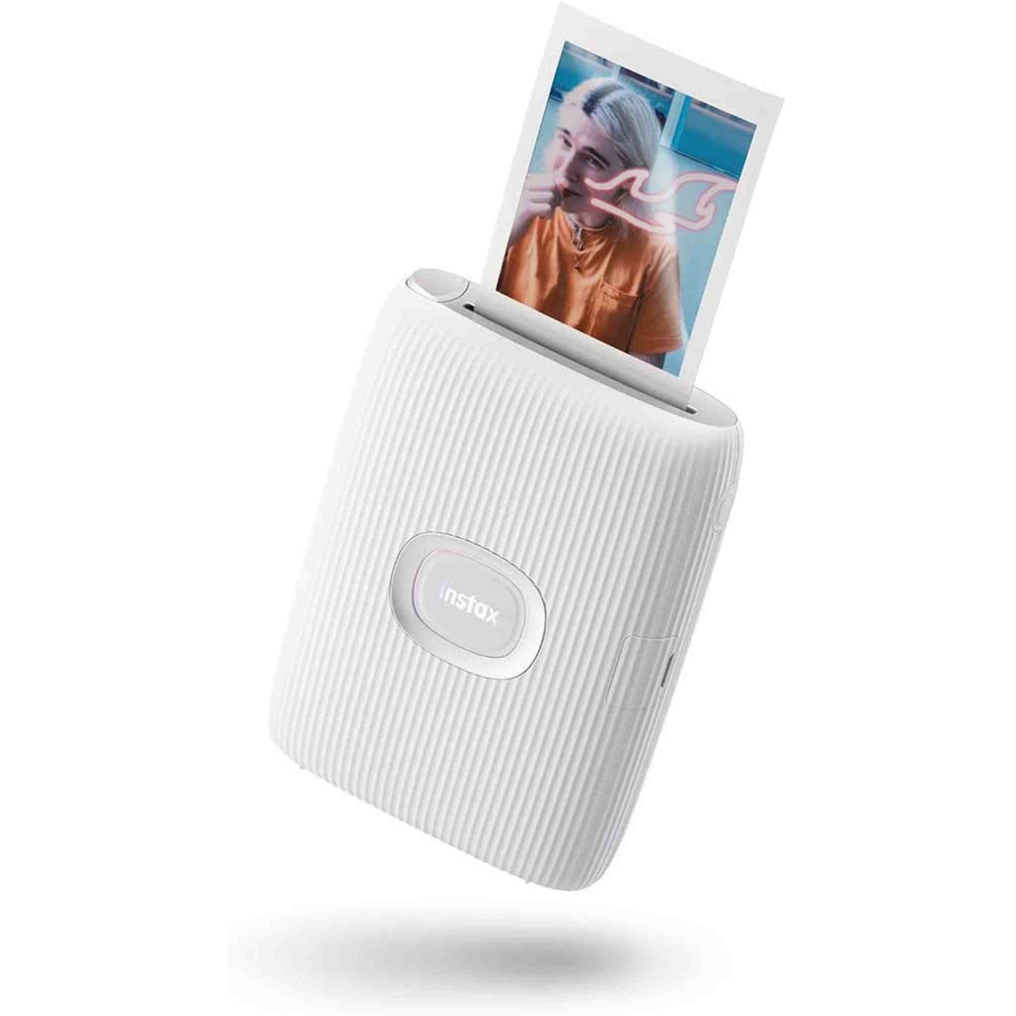 Fujifilm 16767155 Instax Mini Link 2 Smartphone Printer Clay White with 20 Shots Fujifilm