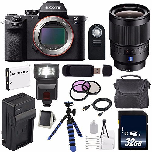 Sony Alpha a7S II a7S Mark II a7SII ILCE7SM2/B Mirrorless Digital Camera (International Model) + Sony Distagon T FE 35mm Lens Extreme Bundle