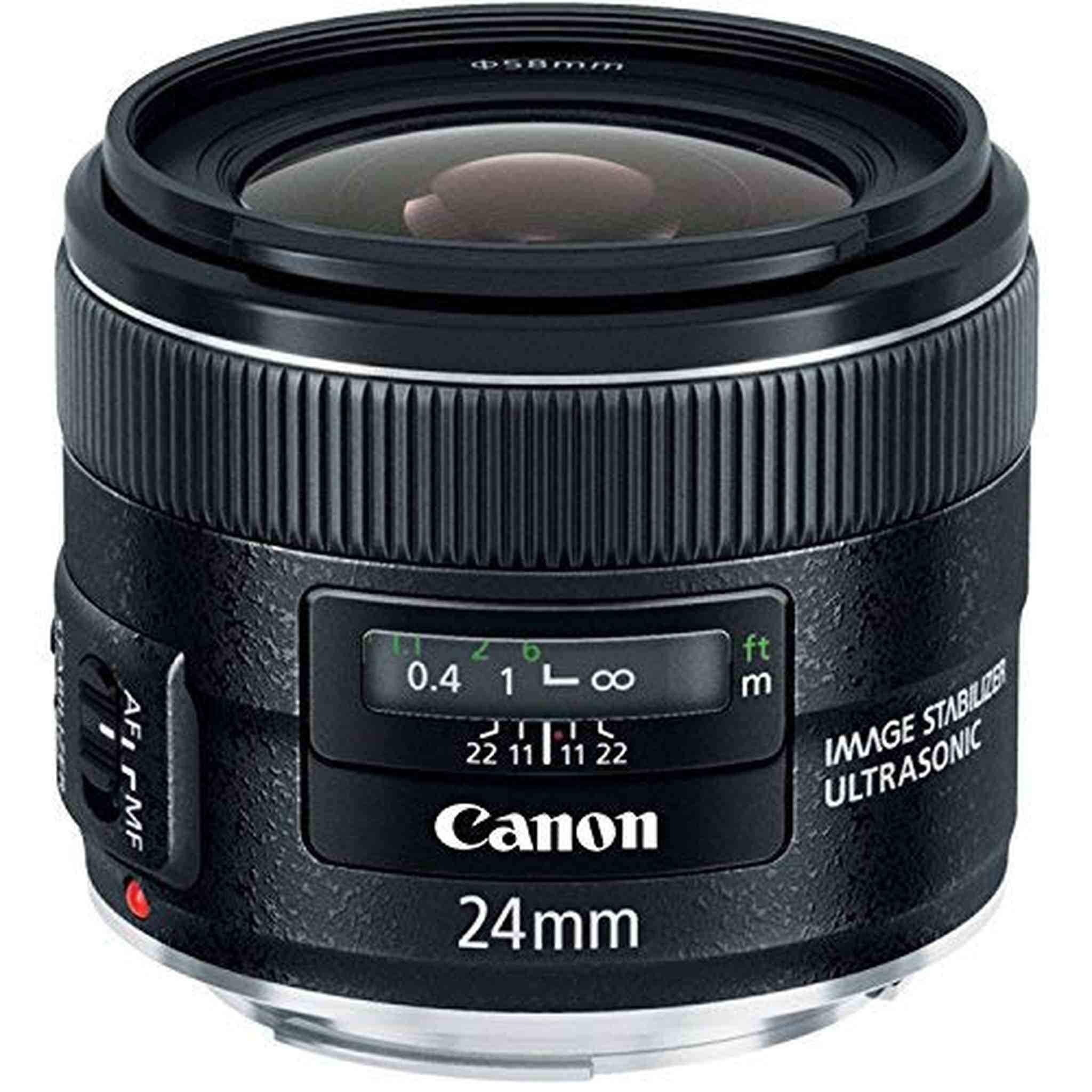 Canon EF 24mm f/2.8 IS USM Wide Angle Lens - Fixed Renewed - Reconditioned Canon