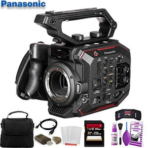 Panasonic AU-EVA1 Compact 5.7K Super 35mm Cinema Camera W/ 256GB Memory Card, Bag, Cleaning Kit, and More