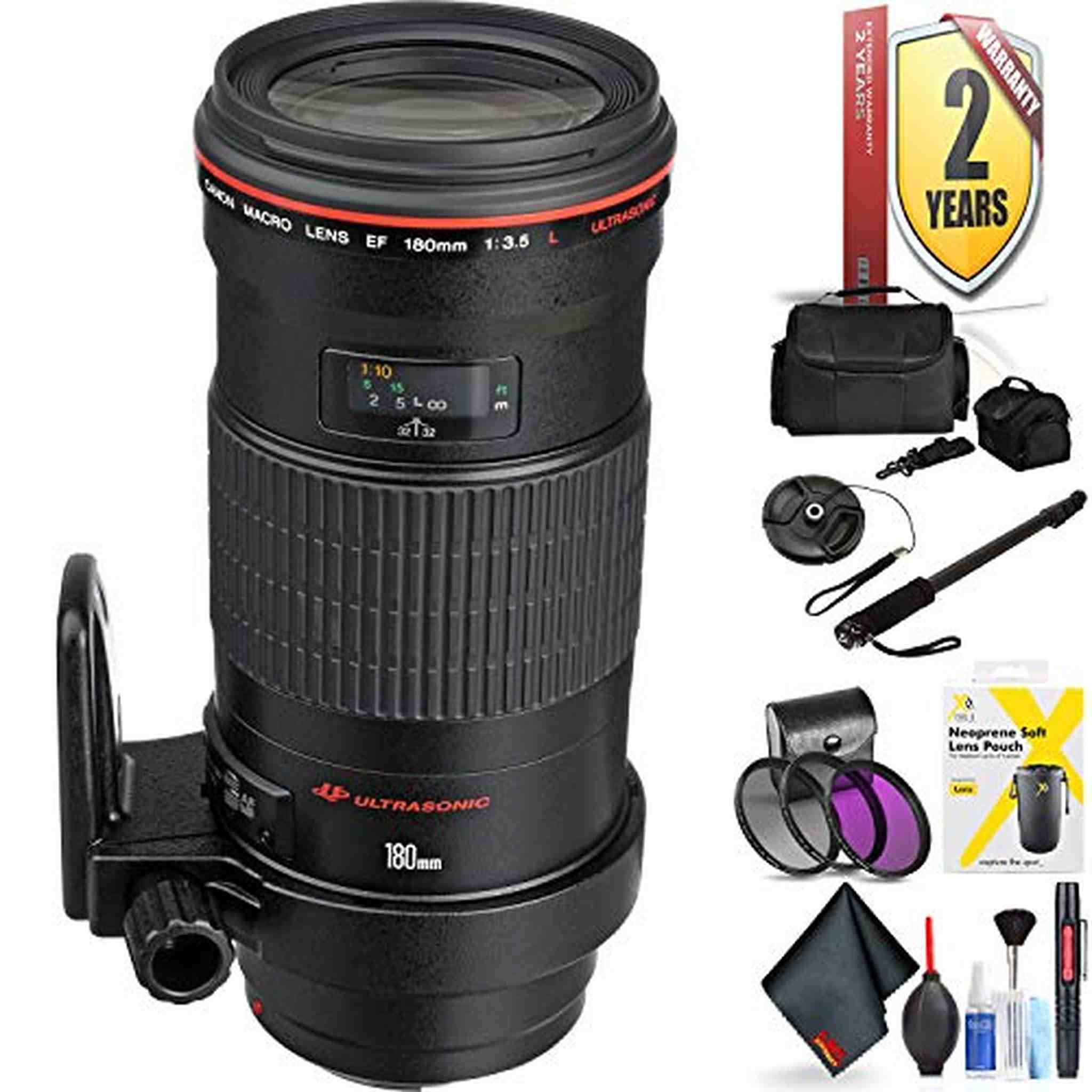 Canon EF 180mm F/3.5L Macro USM Lens for Canon 6D, 5D Mark IV, 5D Mark III, 5D Mark II, 6D Mark II, 5Dsr, 5Ds, 1Dx, 1Dx Canon