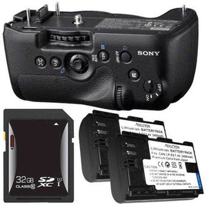 Sony Vertical Battery Grip for Alpha A99 DSLR Camera + NP-FM500H Battery + 32GB SDHC Card Saver Bundle