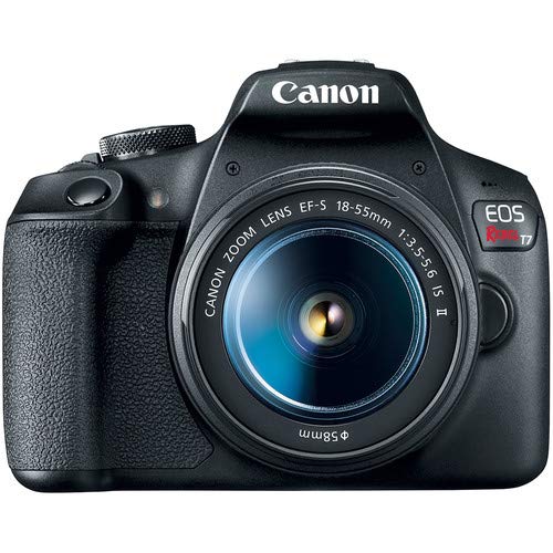 Canon EOS Rebel T7 DSLR Camera with 18-55mm Lens Bundle with 32GB Memory Card + 3pc Filter Kit + Angle Lens + Telephoto