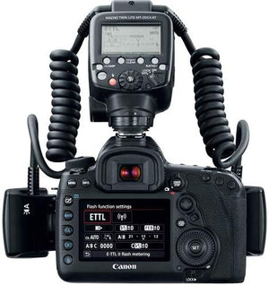 Canon MT-26EX-RT Macro Twin Lite 2398C002 Bundle with 8 AA Batteries + More