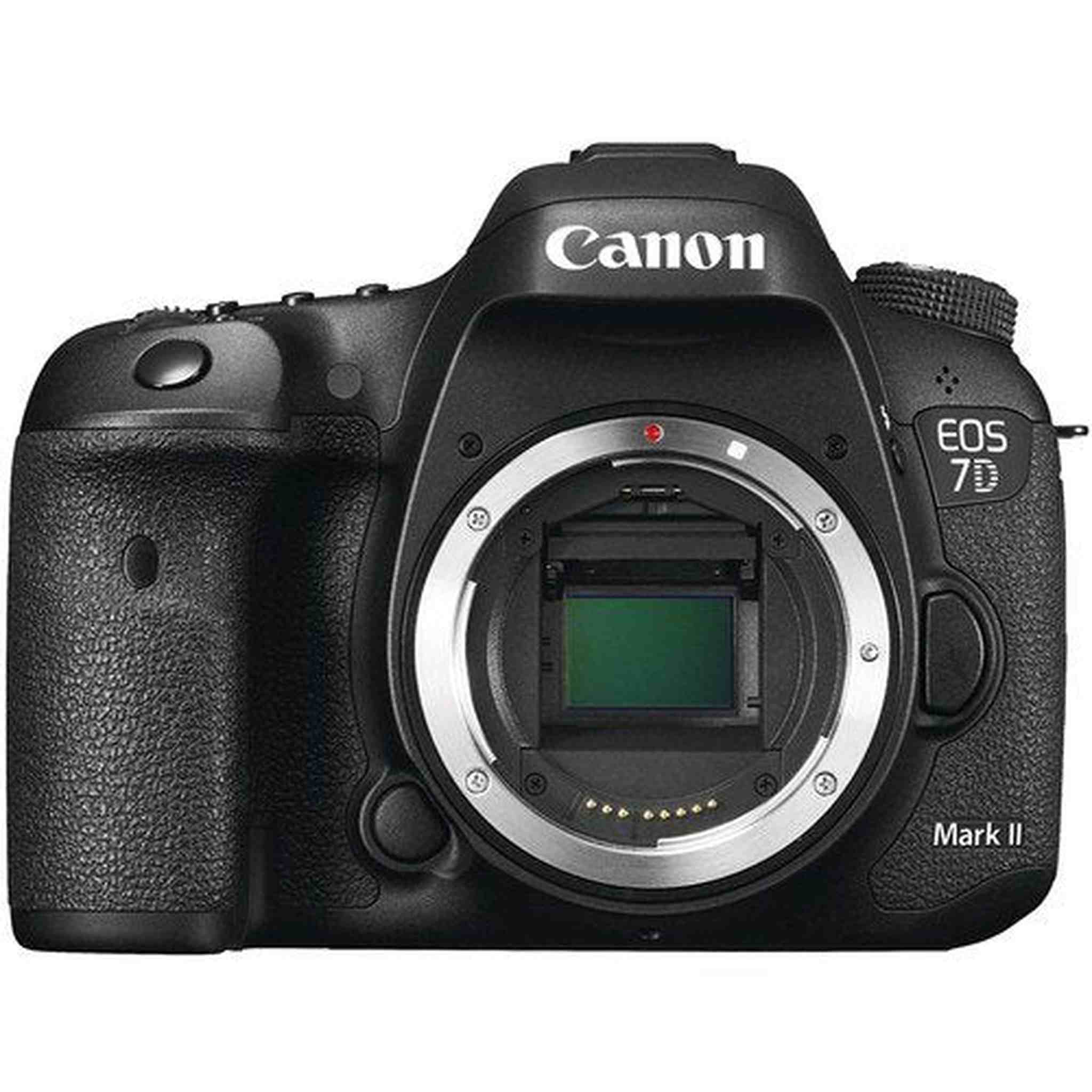 Canon EOS 7D Mark II DSLR Camera International Model 9128B002 W/Bag, Extra Battery, LED Light, Mic, Filters and More - Used Canon