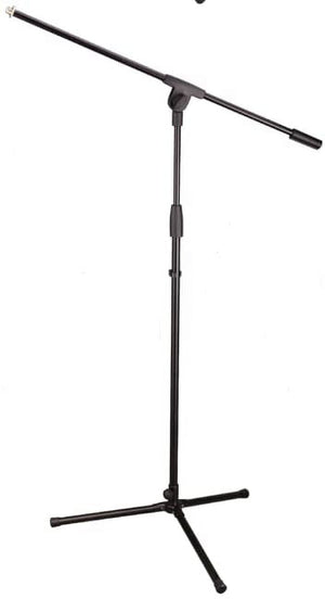 Xpix Tripod Boom Microphone Adjustable Floor Stand - Black