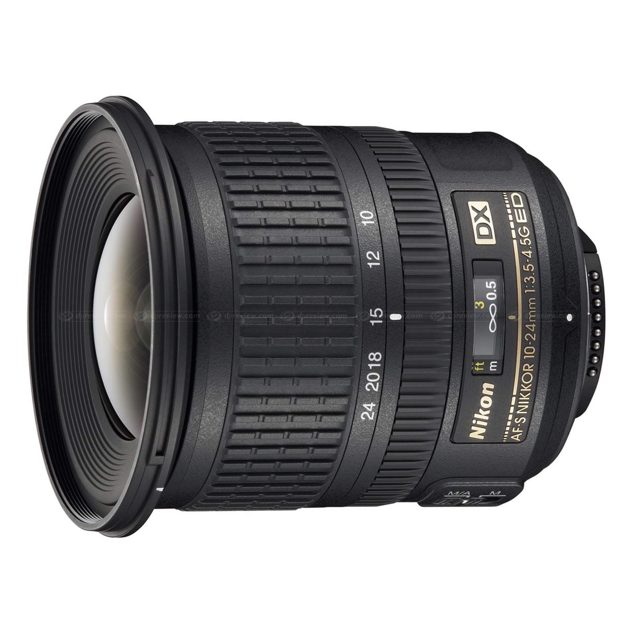 Nikon 10-24mm f/3.5/4.5G ED-IF AF-S DX Autofocus Zoom Lens for Digital SLR Cameras - International Version No Warranty Nikon