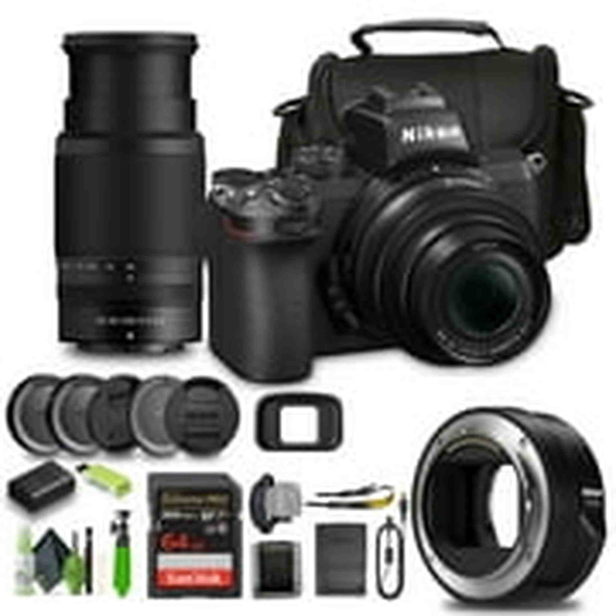 Nikon Z50 Compact Lightweight Mirrorless Camera with 16-50mm and 50-250mm Lenses 1632 Bundle Nikon