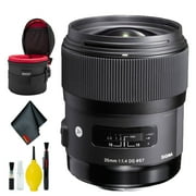 Sigma 35mm f/1.4 DG HSM Art Lens for Canon EF (USA) Deluxe Bundle