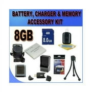 BigVALUEInc Accessory Saver Bundle Kit For Canon Powershot SD780IS, SD940IS, SD960IS, SD1100IS, SD1400IS Digital Cameras 8GB SDHC Card, Card Reader, Batteries + More!!!!