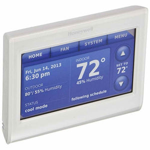 Honeywell THX9421R5021WW 2 Wire IAQ High Definition Touch Screen Thermostat with Red Link Technology, White Honeywell