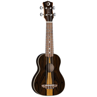 Luna Guitars Ziricote, 4-String Soprano Ukulele with Gigbag UKE ZIRI S