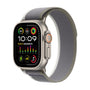 Apple Watch Ultra 2 GPS + Cellular 49mm Smartwatch with Rugged Titanium Case & Green/Grey Trail Loop S/M. Fitness Tracker, Precision GPS, Action Button, Extra-Long Battery Life, Carbon Neutral