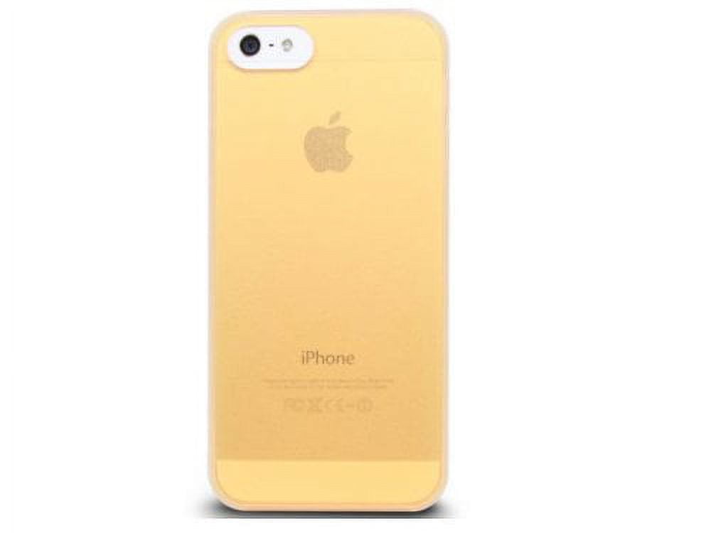 The Joy Factory Tutti Ultra-Slim Hardshell Case for iPhone5/5S, CSD107 Yellow/White