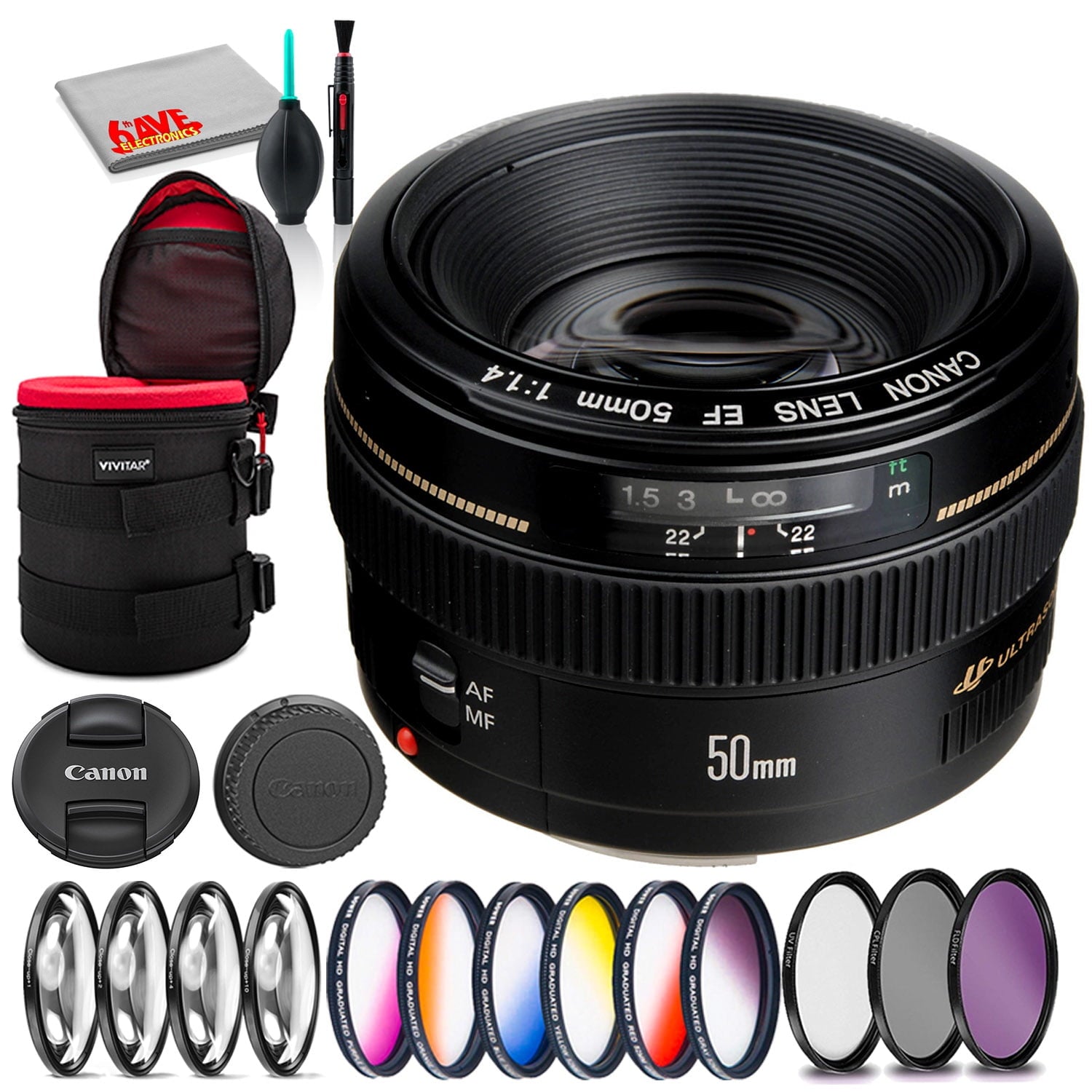 Canon EF 50mm f/1.4 USM Lens (2515A003)