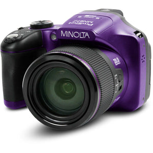 Minolta Pro Shot 20 MP HD Digital Camera with 67X Zoom, 1080P HD Video Bundle -