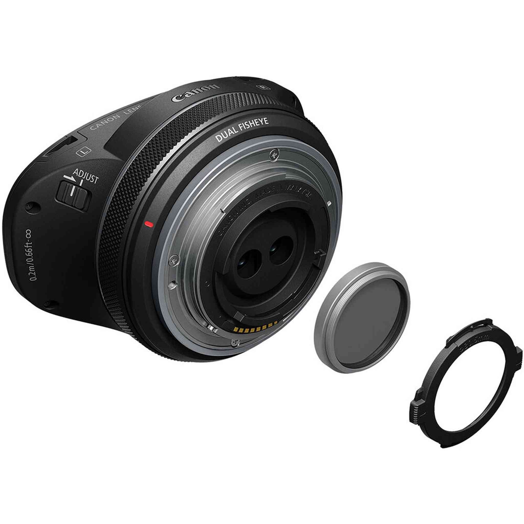 Canon RF-S 3.9mm f/3.5 STM Dual Fisheye Lens Canon RF 6578C002 + More