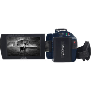 Minolta MN4K25NV 4K Ultra HD 30 MP Night Vision Camcorder MN4K25NV-W-BL Bundle