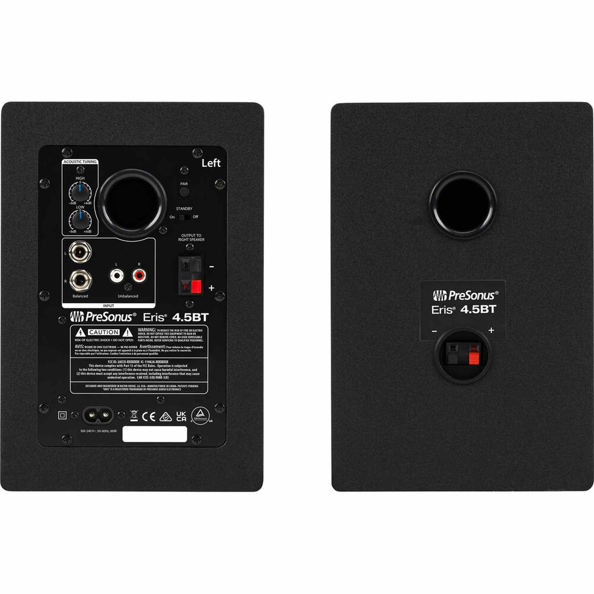 PreSonus Eris 4.5BT Bluetooth Studio Monitors Speakers, Pair Bundle