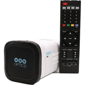 PTZOptics 4K Camera White | 20x Zoom, UHD60, NDI|HX2, Pro Streaming for Events - Bundle