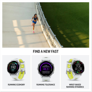 Garmin Forerunner 970, Whitestone/Amp Yellow , Air Pro Truly Wireless EarBuds