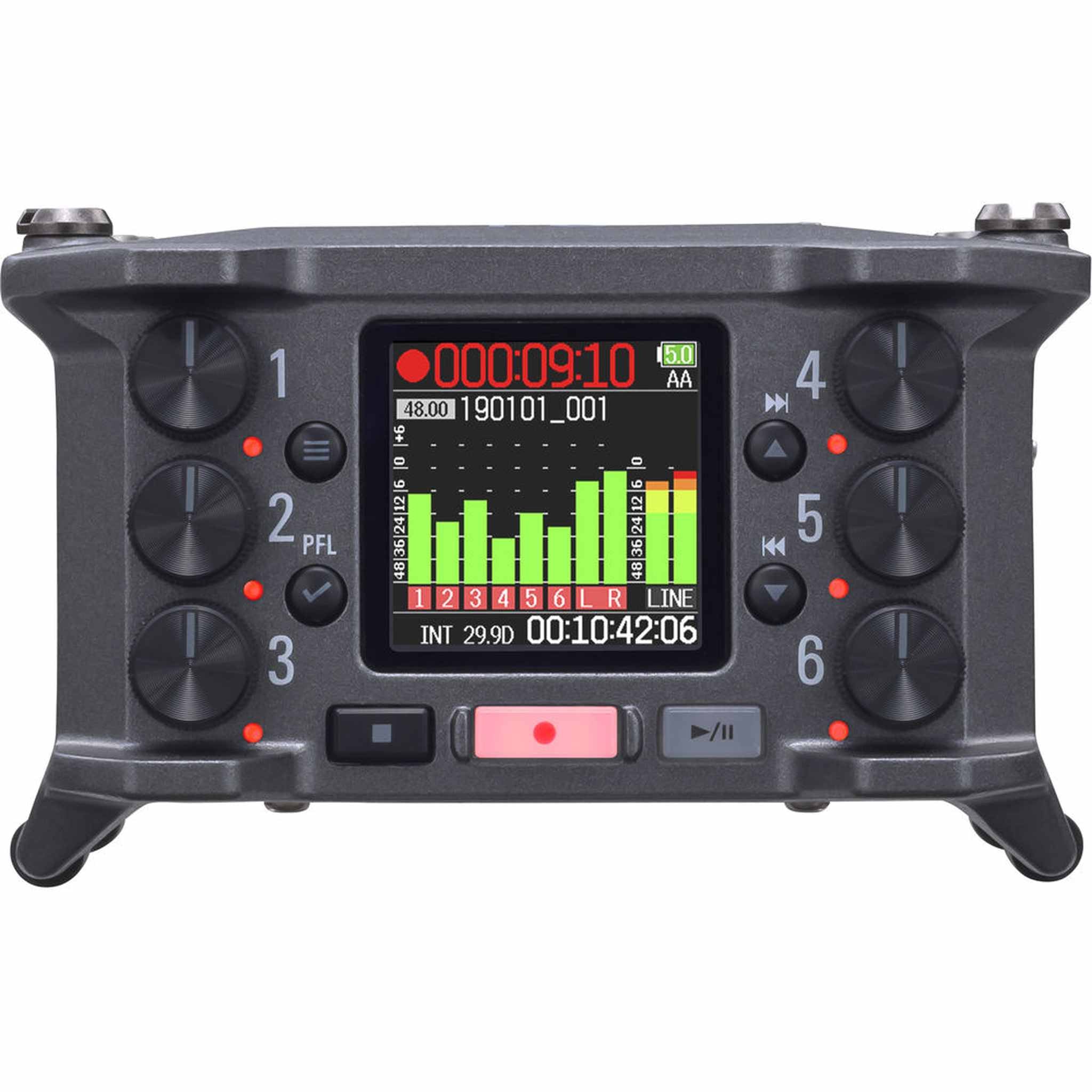 Zoom F6 Professional Field Audio Recorder Bundle with Accessories
