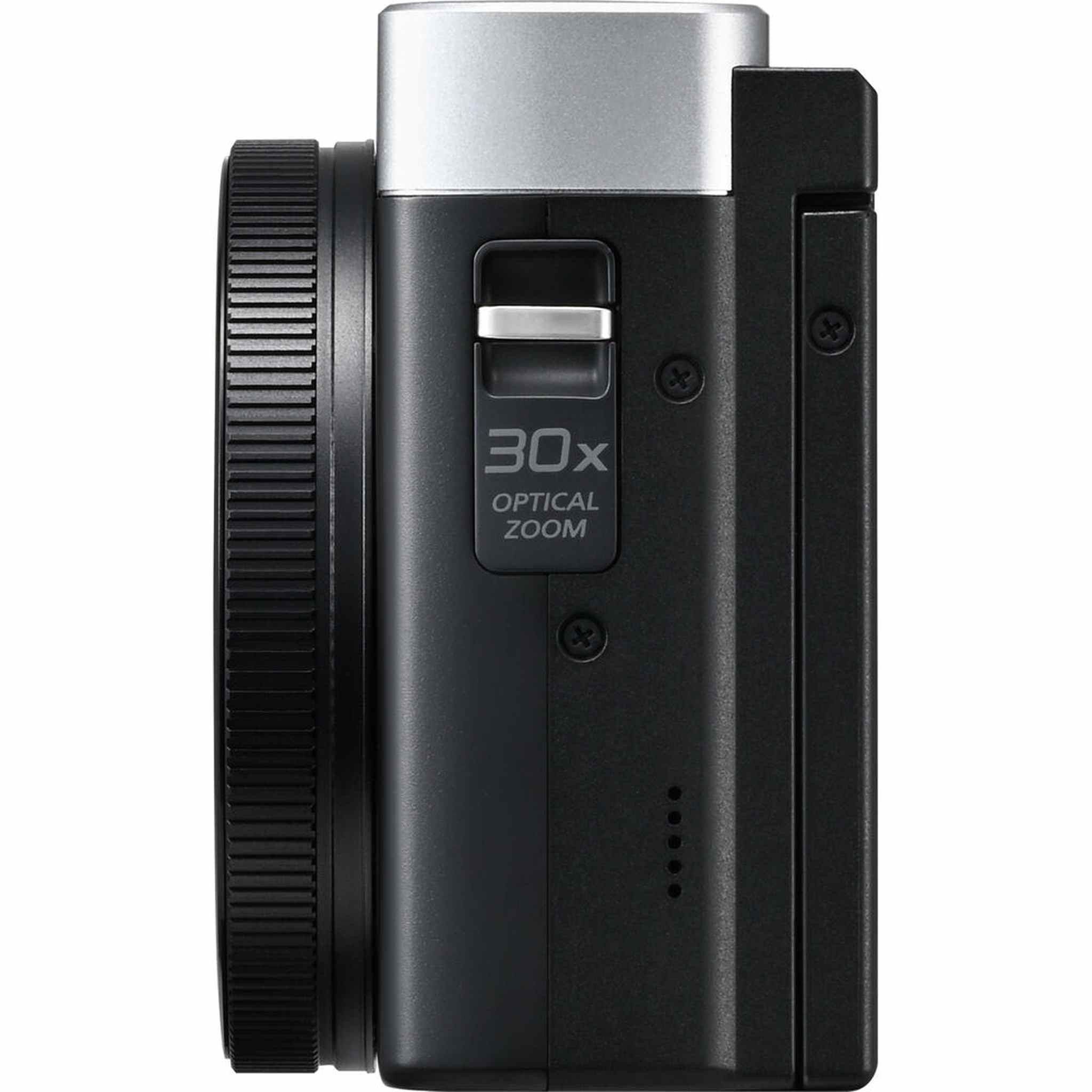 Panasonic ZS99 Point and Shoot Compact Travel Digital Camera Silver - Bundle Panasonic