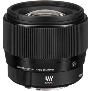 Sigma 56mm f/1.4 DC DN Contemporary Lens Four Thirds Mount Camera Bundle Sigma
