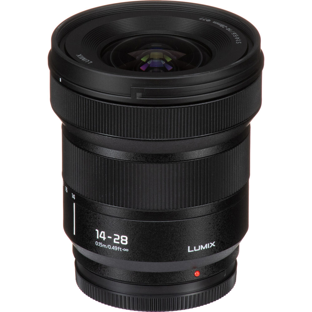 Panasonic LUMIX S Series Camera Lens, 14-28mm F4-5.6 Ultra Wide-Angle Zoom Lens with Macro Capability, S-R1428
