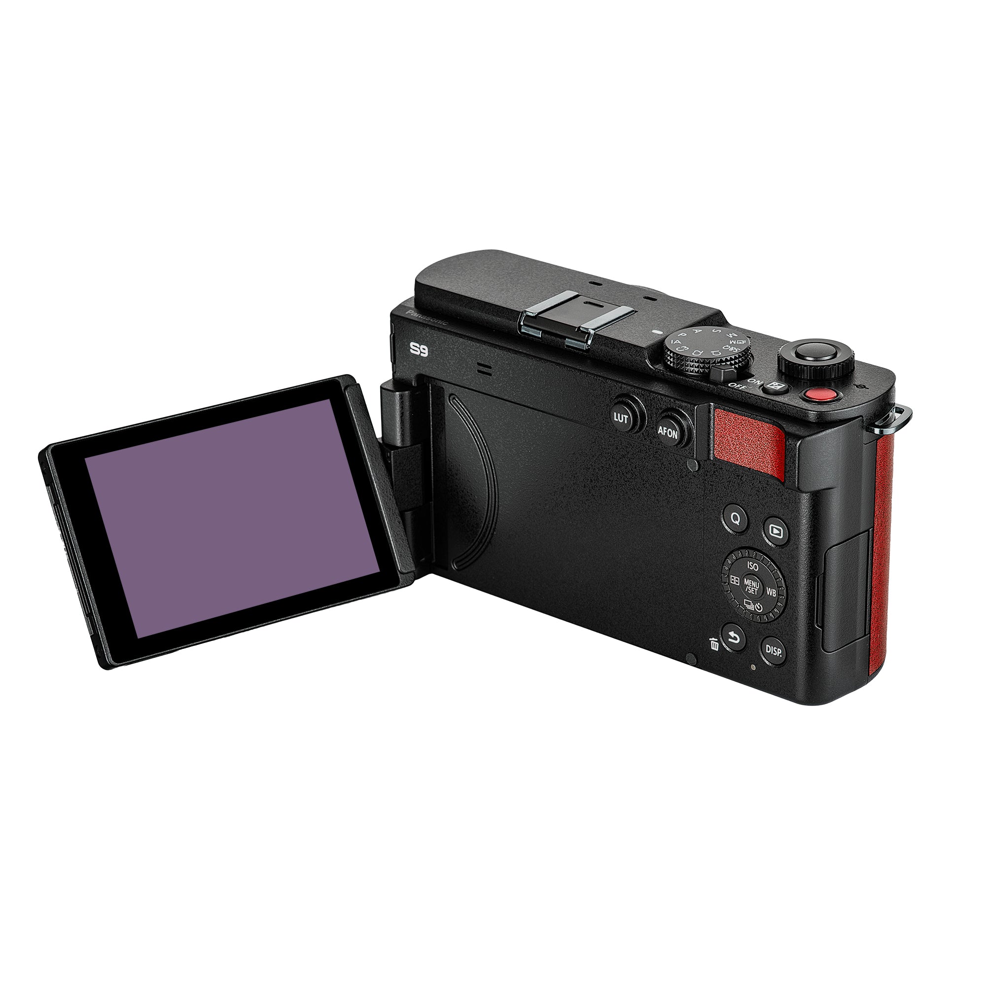 Panasonic Lumix S9 Camera Red , Rode VideoMicro Camera-Mount Shotgun Microphone