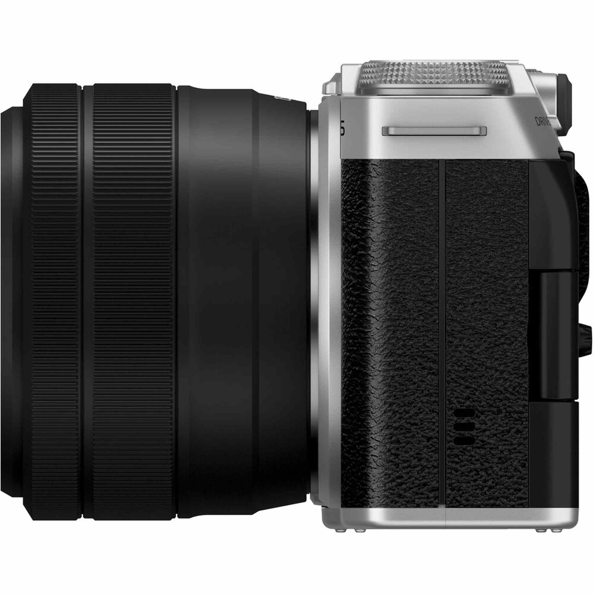 Fujifilm X-M5 Mirrorless Camera + XC 15-45mm f/3.5-5.6 OIS PZ Lens Bundle- Silver
