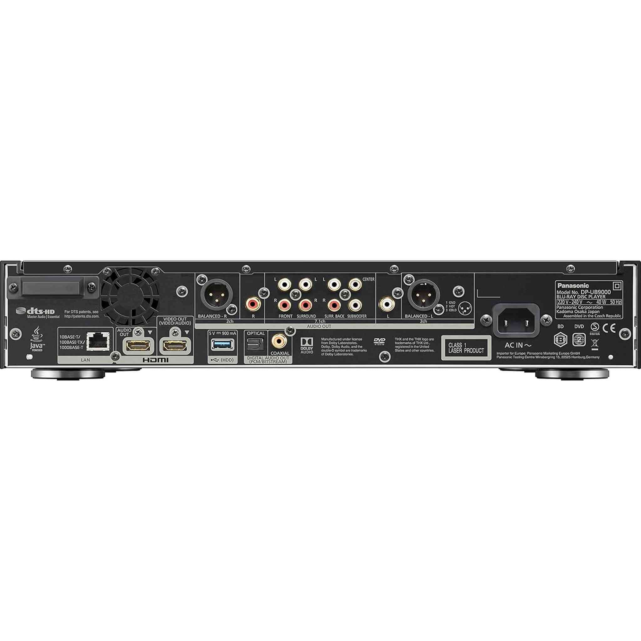 Panasonic DP-UB9000 + Network Cable + Optical Audio Cable + HDMI Cable + Cable Ties Panasonic