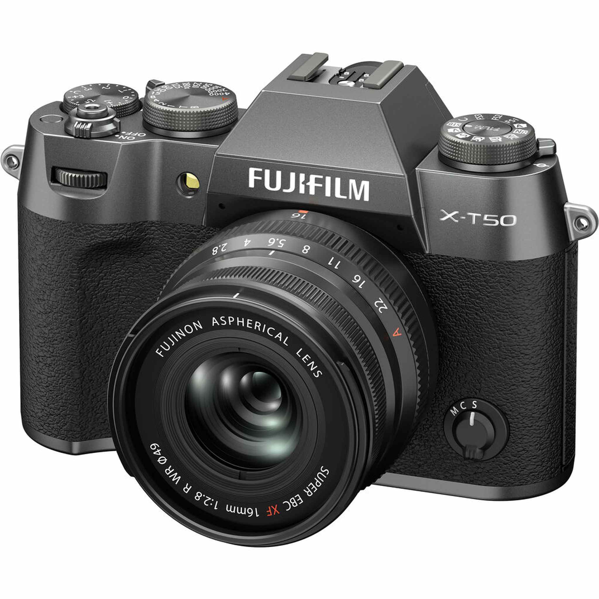 Fujifilm X-T50 Mirrorless Digital Camera + Tripod + More - Charcoal Silver