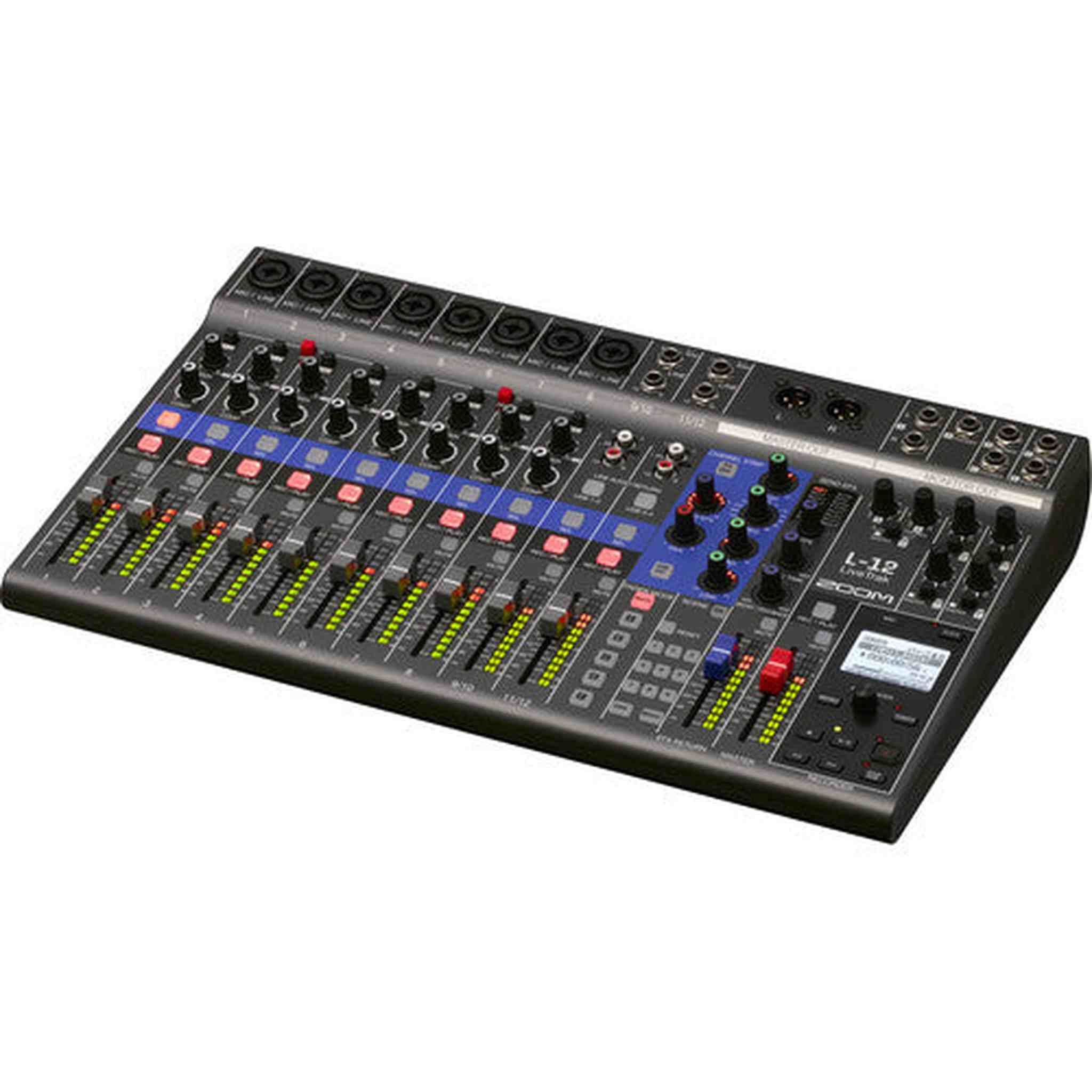Zoom LiveTrak L-12-12-Channel Digital Mixer, Memory Card microSDXC 64GB, Bundle