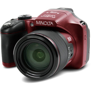 Minolta Pro Shot 20 MP HD Digital Camera with 67X Zoom, 1080P HD Video Bundle -