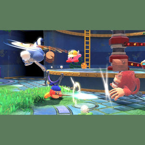 Nintendo Kirby and the Forgotten Land  Switch 2 Edition + Star-Crossed World Bundle With Samsung microSD Express Card 256GB + Microfiber Cleaning Cloth