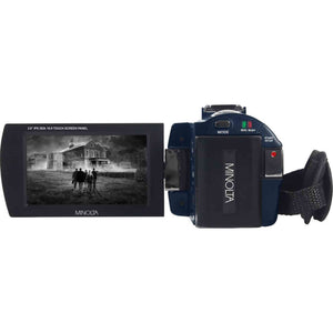 Minolta MN4K25NV 4K Ultra HD 30 MP Night Vision Camcorder MN4K25NV-W-BL Bundle