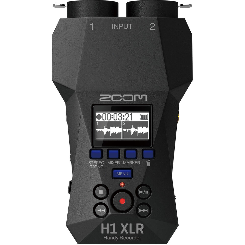 Zoom H1 XLR Portable Audio Recorder for Video + MDR-7506 Headphones, Bundle