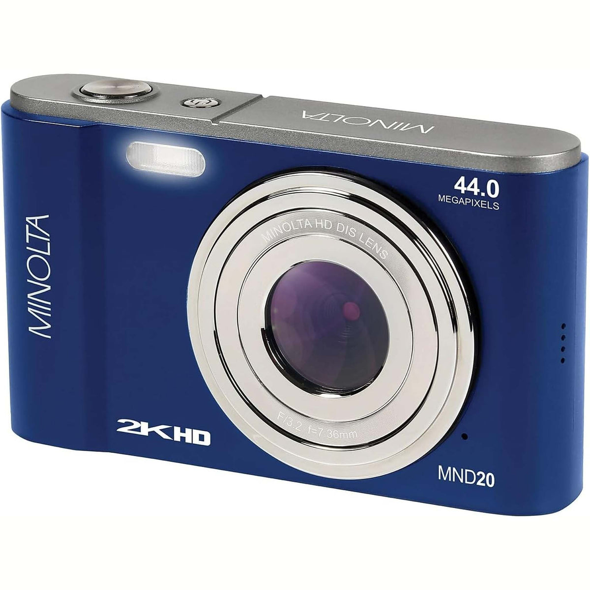 Minolta MND20 44 MP / 2.7K Ultra HD Digital Camera Blue