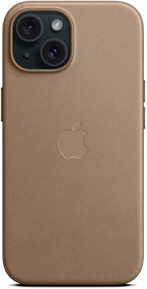 Apple iPhone 15 Finewoven Case - Taupe Bundle